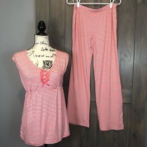 NWT Lamaze Maternity/Nursing Pajama Set Size Small